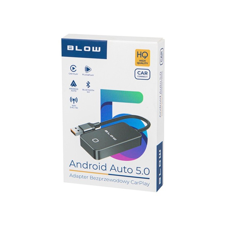 Bezprzewodowy adapter CarPlay / AndroidAuto 5.0 CarConnect uniwersalny BLOW