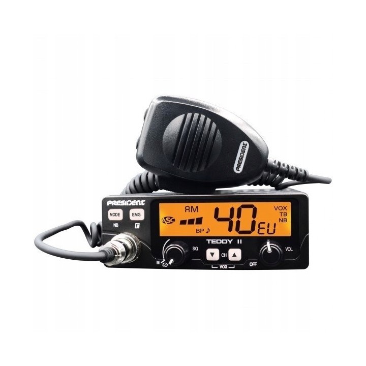 CB RADIO PRESIDENT TEDDY II ASC 7 kolorów AM/FM