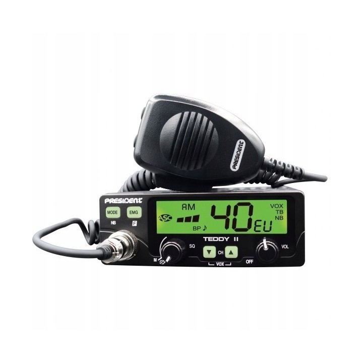 CB RADIO PRESIDENT TEDDY II ASC 7 kolorów AM/FM