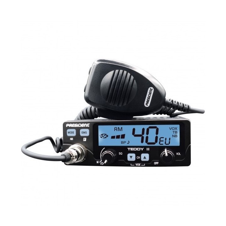 CB RADIO PRESIDENT TEDDY II ASC 7 kolorów AM/FM