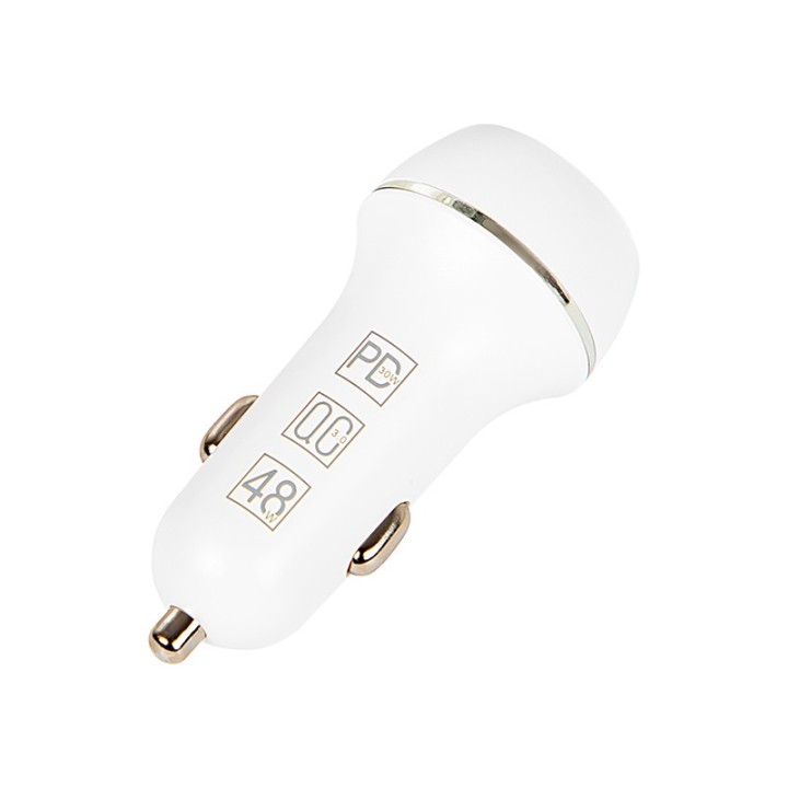 Ładowarka samochodowa gniazdo USB+USB-C 48W G48W