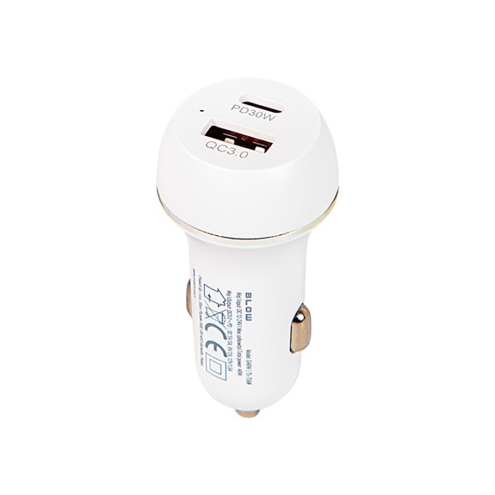 Ładowarka samochodowa gniazdo USB+USB-C 48W G48W