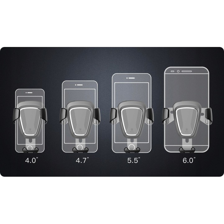 Baseus uchwyt samochodowy Gravity grawitacyjny czarny