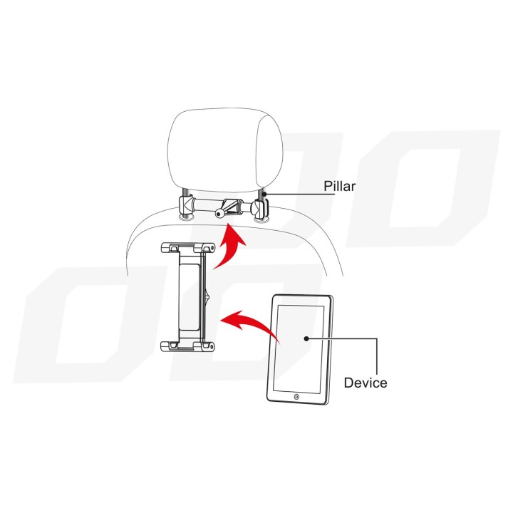 Uchwyt do tableta na zagłówek THOLD-02