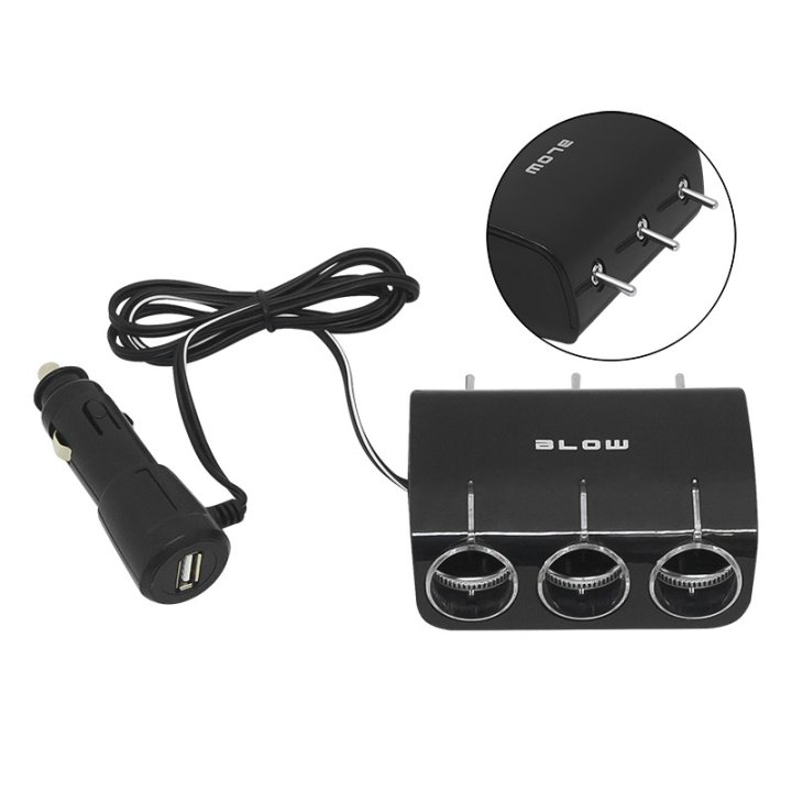 Rozg.Zapal.samoch.1xWT/3xGN+USB CS-34