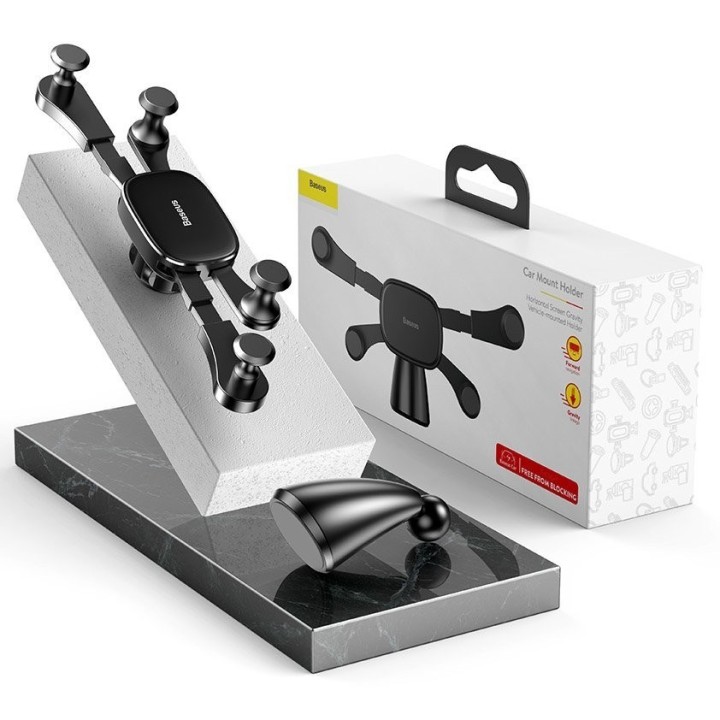 Baseus samochodowy uchwyt grawitacyjny do telefonu, poziomy, na kokpit Horizontal SUYL-HP01
