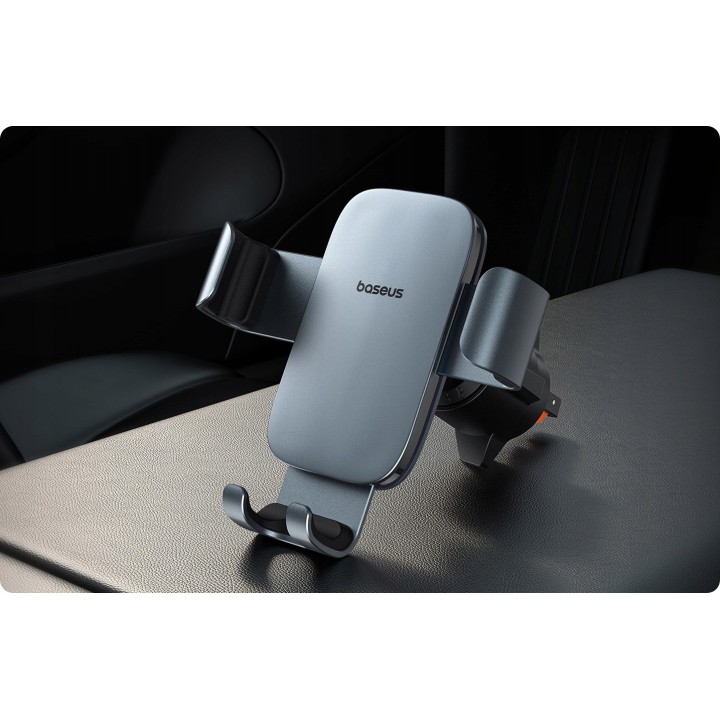 Baseus uchwyt samochodowy Metal Age 3 Gravity Car Mount (Air Vent Version) Space szary