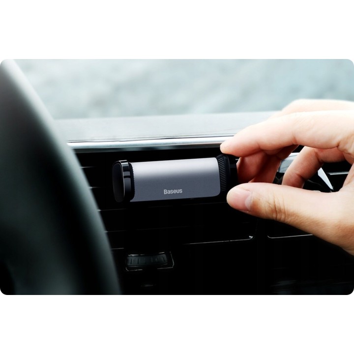 Baseus uchwyt samochodowy Steel Cannon czarny