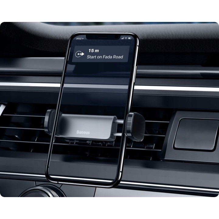 Baseus uchwyt samochodowy Steel Cannon czarny