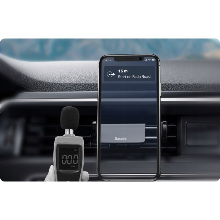 Baseus uchwyt samochodowy Steel Cannon czarny