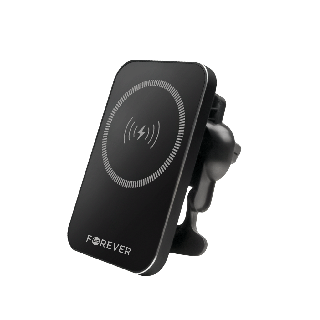 Forever uchwyt samochodowy do kratki MACH-100 magnetyczny z ładowaniem bezprzewodowym czarny 15W