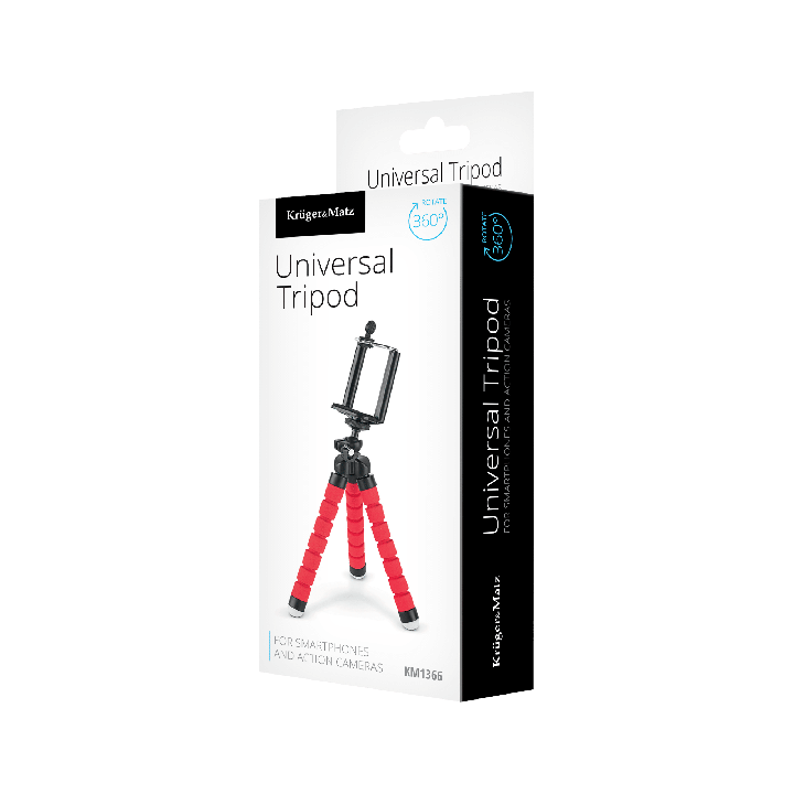 Statyw do telefonu / kamery Kruger&Matz czerwony