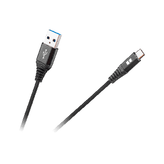 Kabel USB - USB typu C REBEL 50 cm czarny