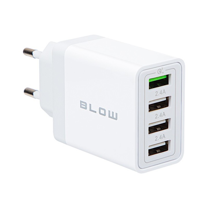 Ładowarka sieciowa gniazdo USBx3 + USB QC 30W