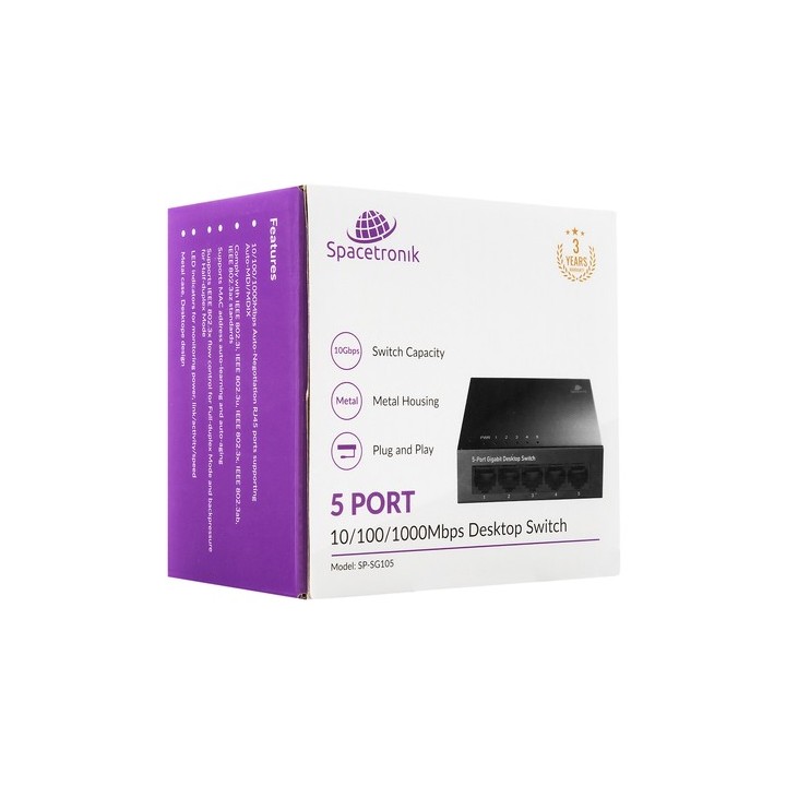 SWITCH 5-portowy SP-SG105 Gigabit