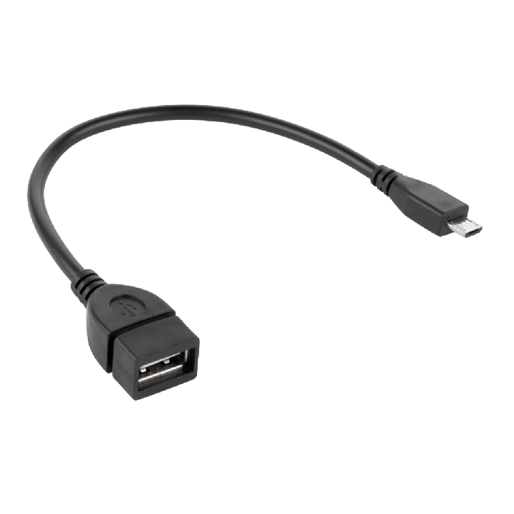 Kabel USB gniazdo A - wtyk micro USB 20cm OTG