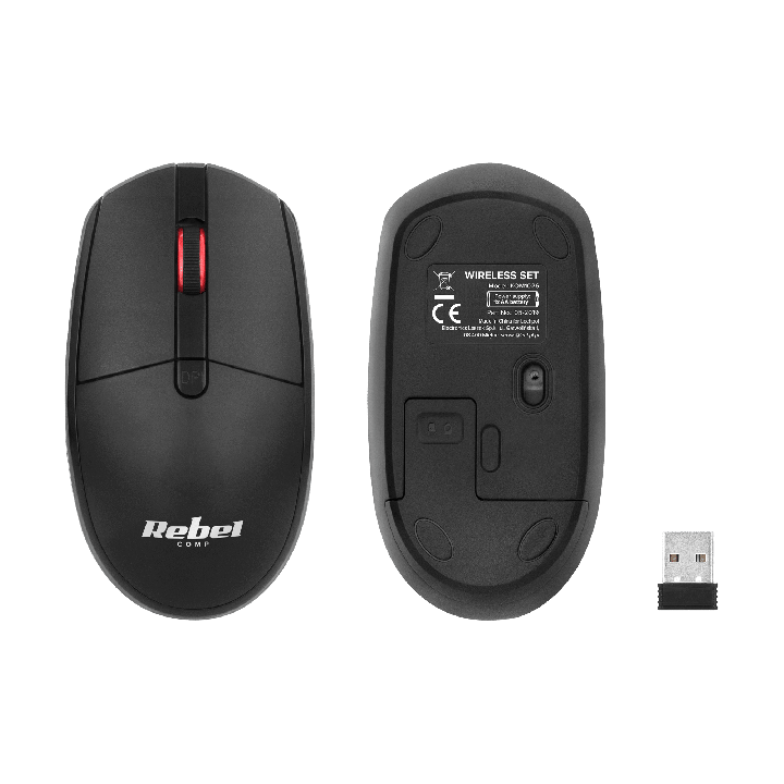 Zestaw klawiatura i mysz bezprzewodowa Rebel WS400