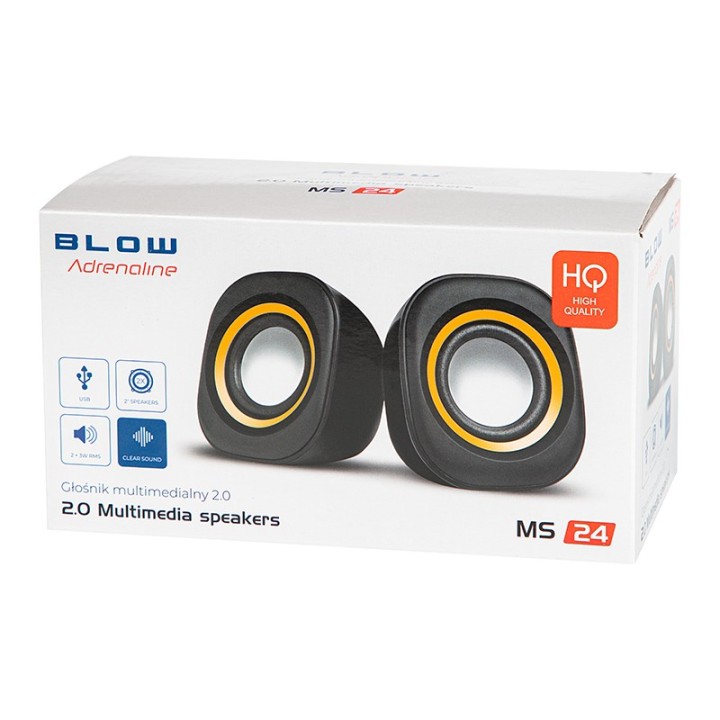 Głośniki komputerowe 2.0 MS-24