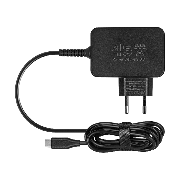 Zasilacz uniwersalny Kruger&Matz 45W z funkcją Power Delivery 7 końcówek