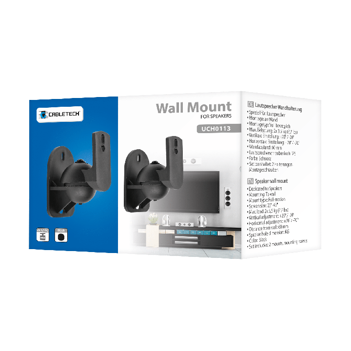 Uchwyt ścienny głośnikowy max obciążenie 3.5kg