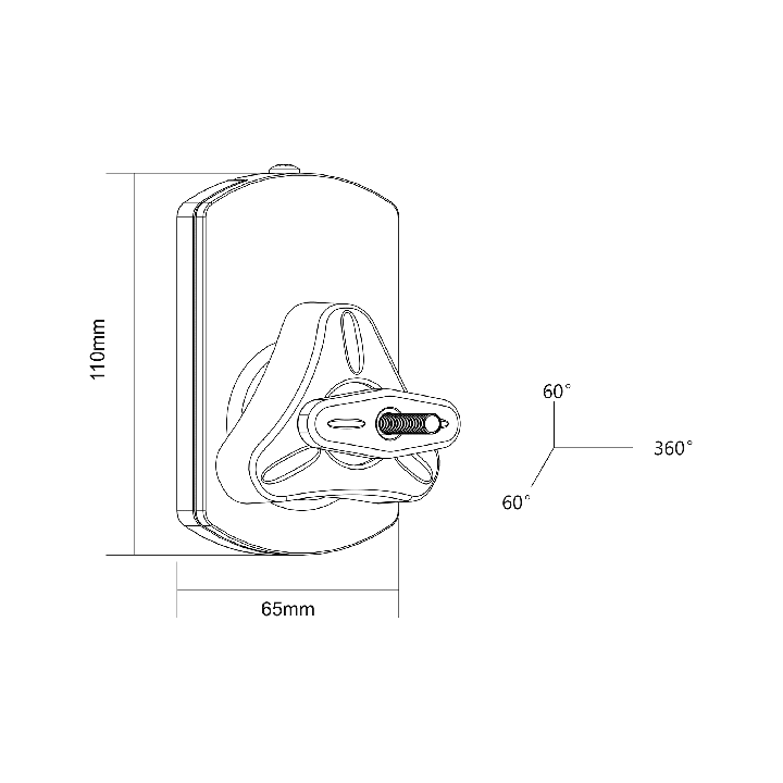 Uchwyt ścienny głośnikowy maksymalne obciążenie 10kg (zestaw 2szt.)