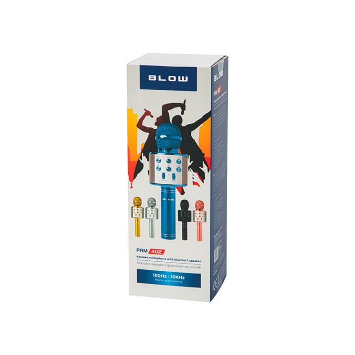 Mikrofon PRM402 BLOW różowe złoto karao.