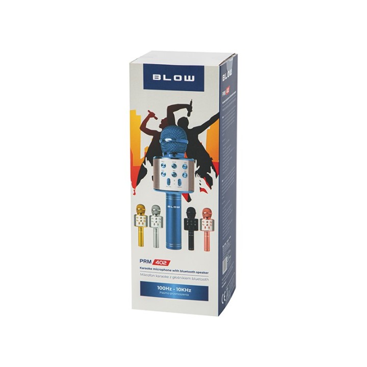 Mikrofon PRM402 BLOW niebieski karaoke