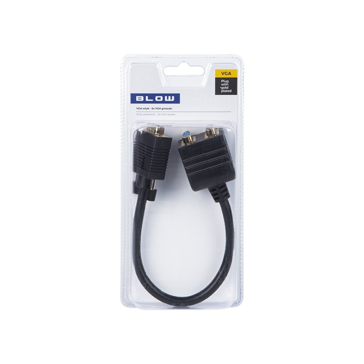 Rozgałęźnik VGA WTYK VGA - 2 GNIAZDA VGA