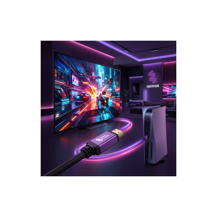 Certyfikowany Kabel HDMI 2.1 8K Spacetronik SH-SPR020 2m