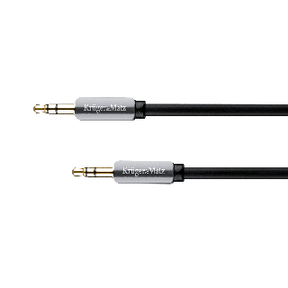 Kabel stereo jack 3.5 wtyk - wtyk 1.5m Kruger&Matz kabel sprężynka