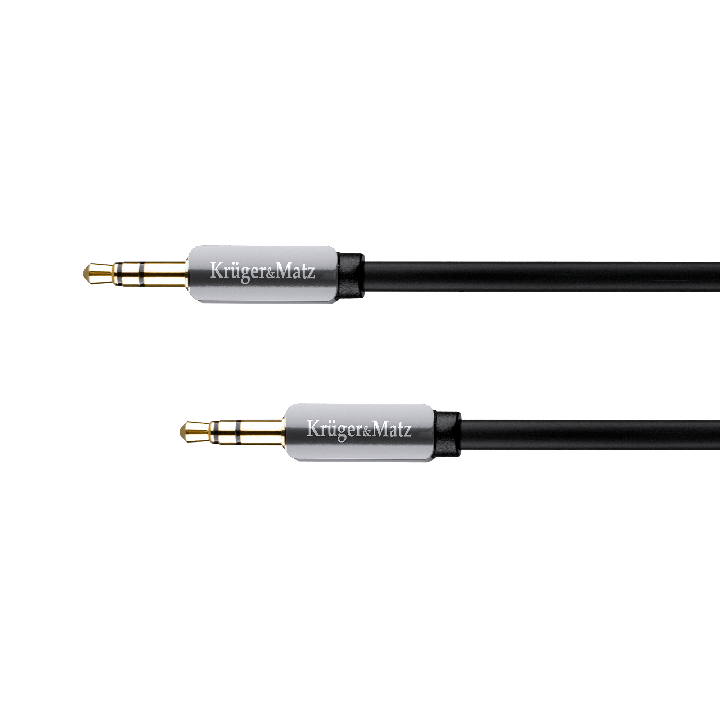 Kabel stereo jack 3.5 wtyk - wtyk 1.5m Kruger&Matz kabel sprężynka