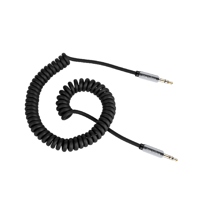 Kabel stereo jack 3.5 wtyk - wtyk 1.5m Kruger&Matz kabel sprężynka