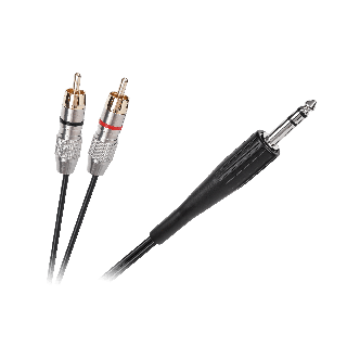Kabel JACK 6.3 stereo - 2RCA 1.8m