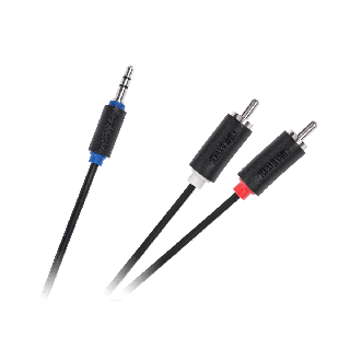 Kabel Jack 3.5-2RCA 1.0m Cabletech standard