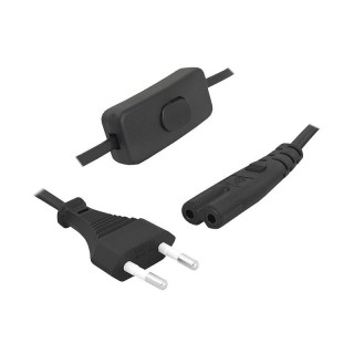 Kabel sieciowy zasilający 3m z wyłącznikiem.