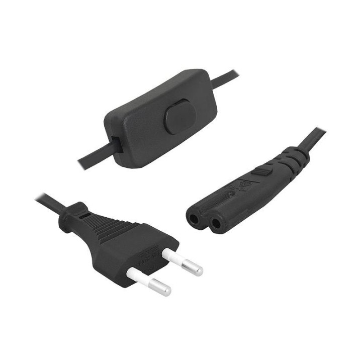 Kabel sieciowy zasilający 3m z wyłącznikiem.
