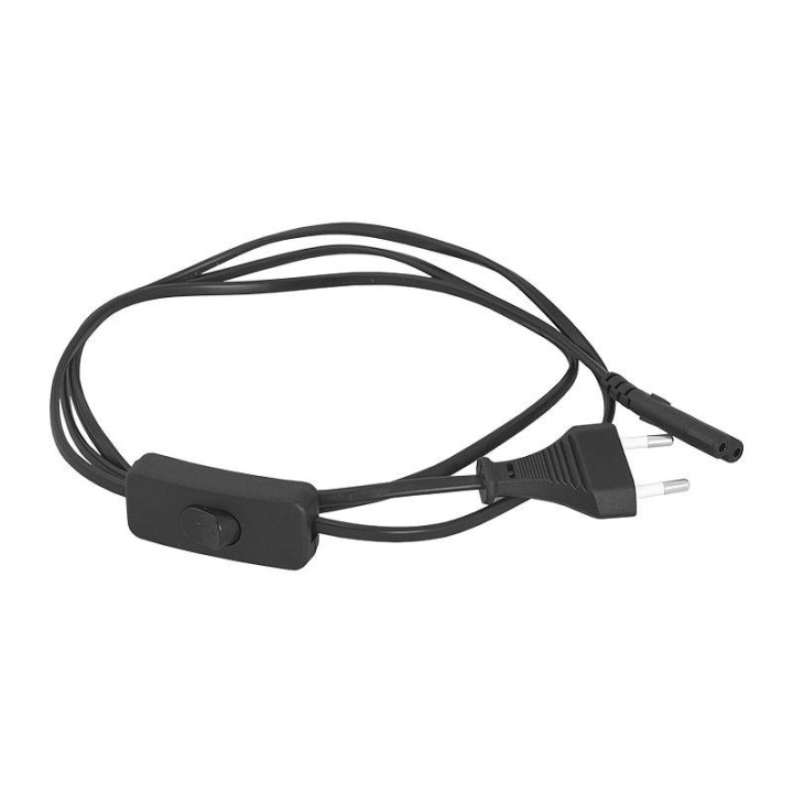 Kabel sieciowy zasilający 3m z wyłącznikiem.