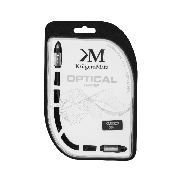 Kabel optyczny toslink-toslink 1.5m Kruger&Matz