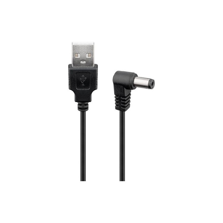 Kabel zasilający USB - wtyk DC 5,5x2,1 Goobay 1,5m