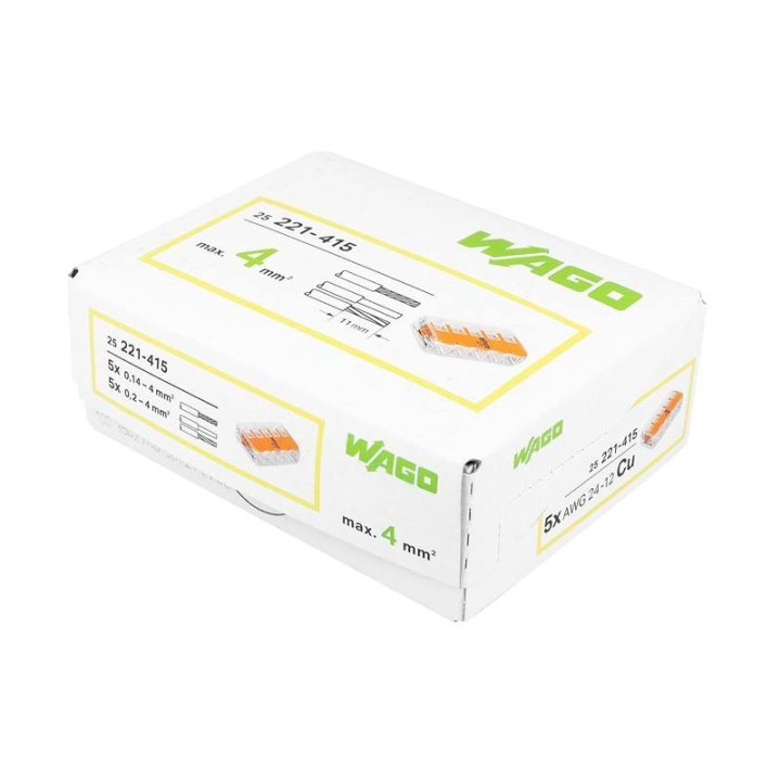 WAGO SZYBKOZŁĄCZKA UNIW. 5x0.2-4mm