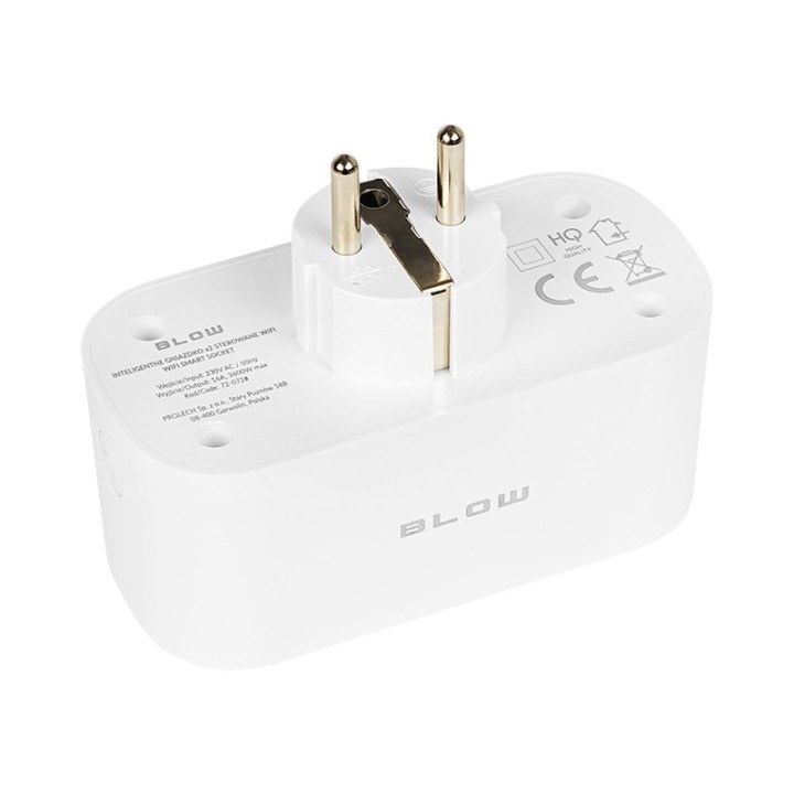 Inteligentne gniazdko podwójne sterowane WiFi