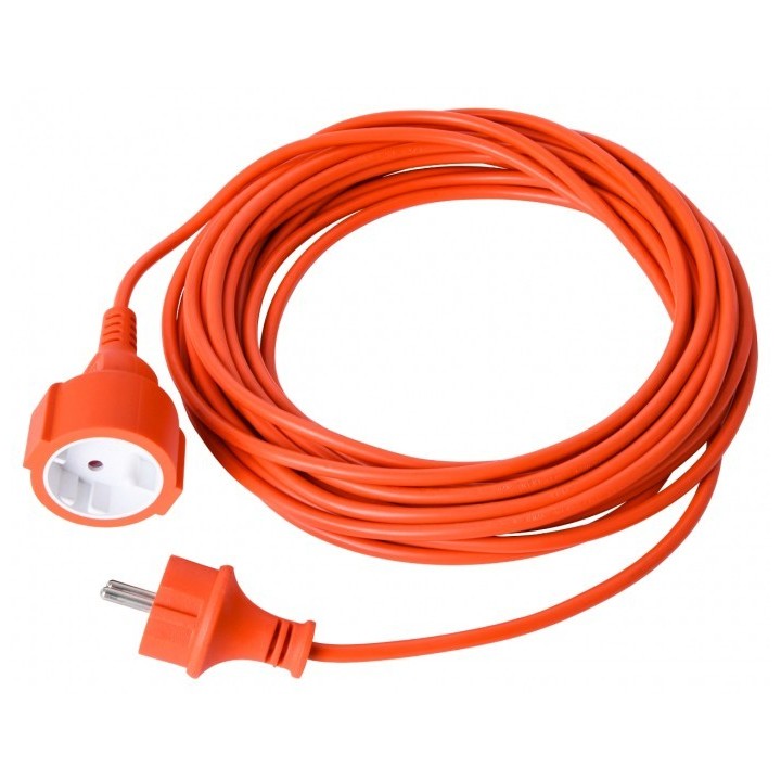 Przedłużacz uniwersalny pomarańczowy 10m 2x1mm2