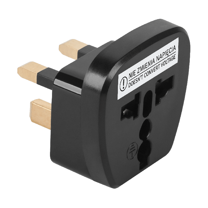 Złącze AC wtyk UK- gn. uniwersal (QZ36)