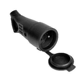 Gniazdo bryzgoszczelne z uchwytem i uziemieniem IP44 G-10GU