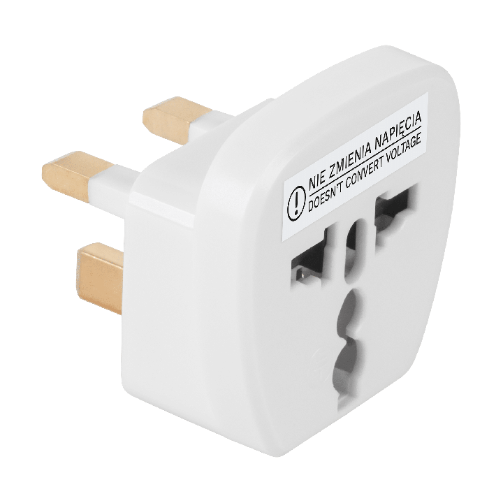 Złącze AC wtyk UK- gn. uniwersal (QZ36)