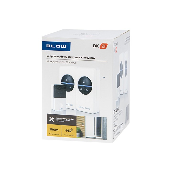 Dzwonek bezprzewodowy KINETIC DK-21