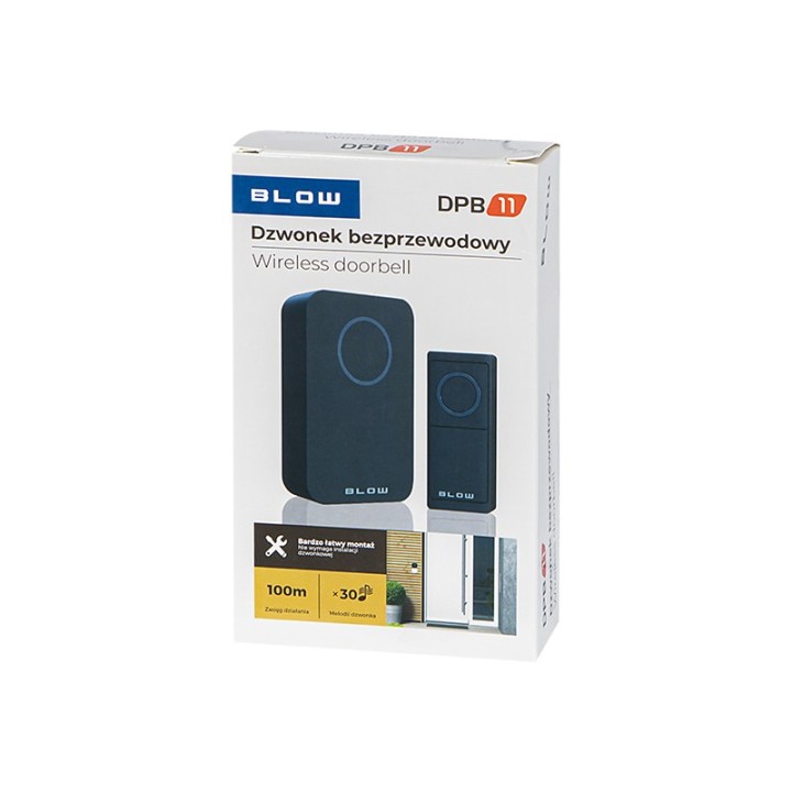 Dzwonek bezprzewodowy DPB-11 czarny