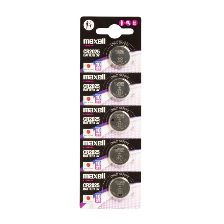 5 x bateria litowa Maxell CR2025