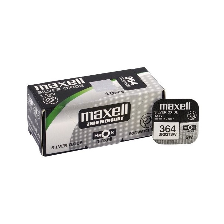 Bateria srebrowa mini Maxell 364 / SR 621 SW / G1