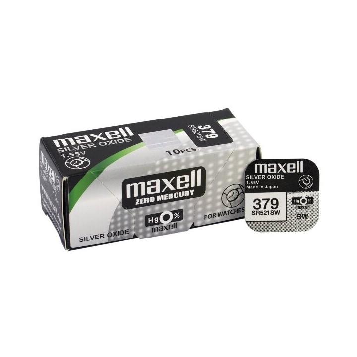 Bateria srebrowa mini Maxell 379 / SR 521 SW / G0